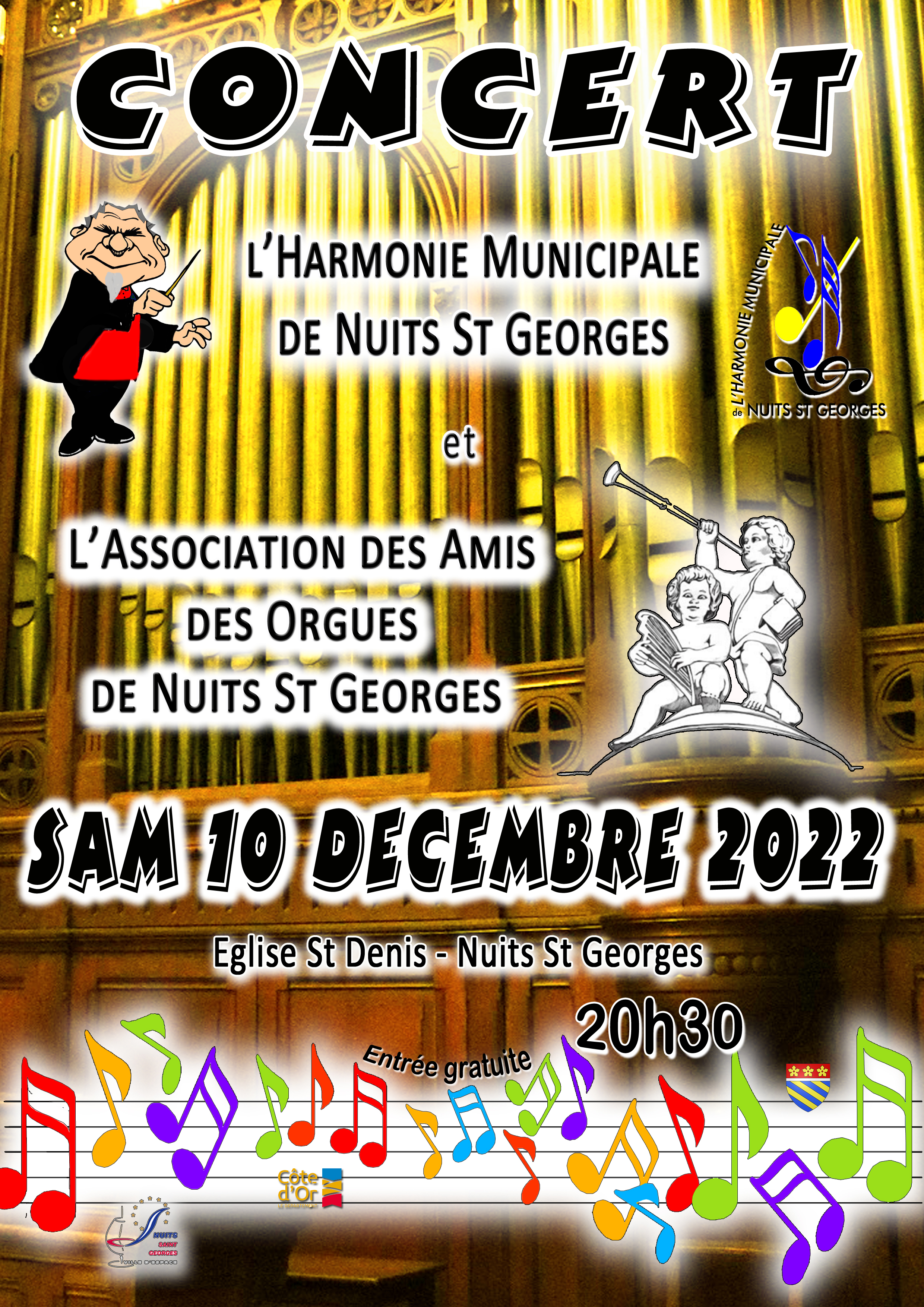 Programme du Concert de Noël 2022 de l'Harmonie de Nuits-Saint-Georges